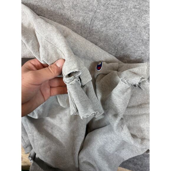 Vintage Y2K University Of Notre Dame Sweatshirt Mens Large Gray Champion NCAA - Picture 8 of 8